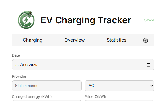EV Charging Tracker