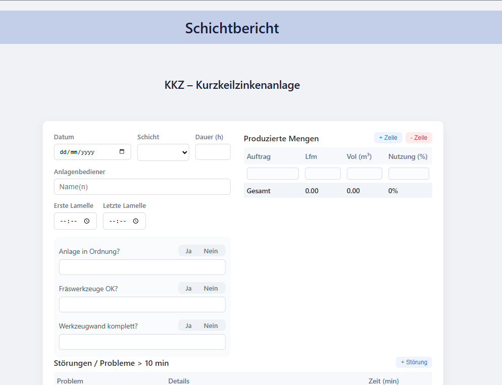 Schichtbericht